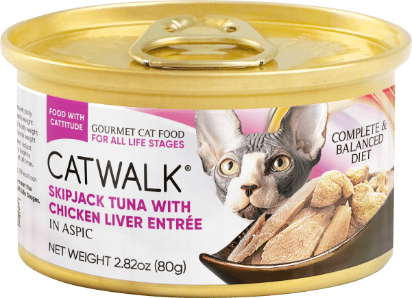 Catwalk鰹吞拿魚 + 雞肝主食罐