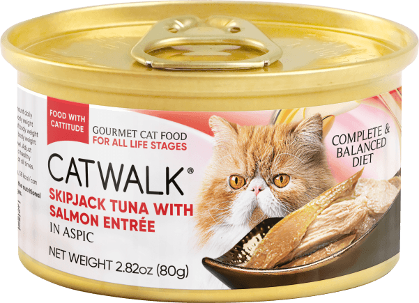 Catwalk鰹吞拿魚 + 三文魚主食罐