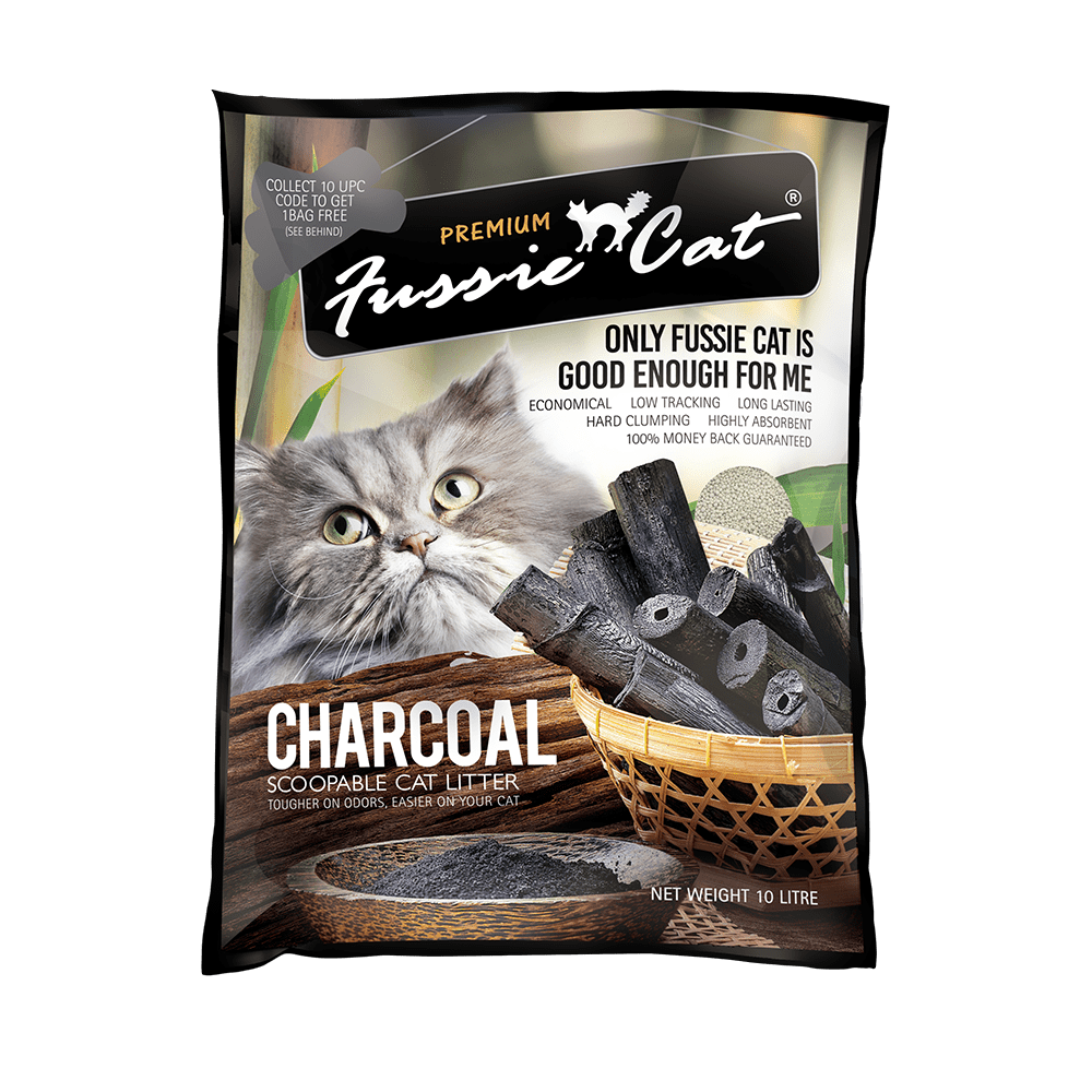 Fussie Cat高竇貓竹炭味礦物貓砂