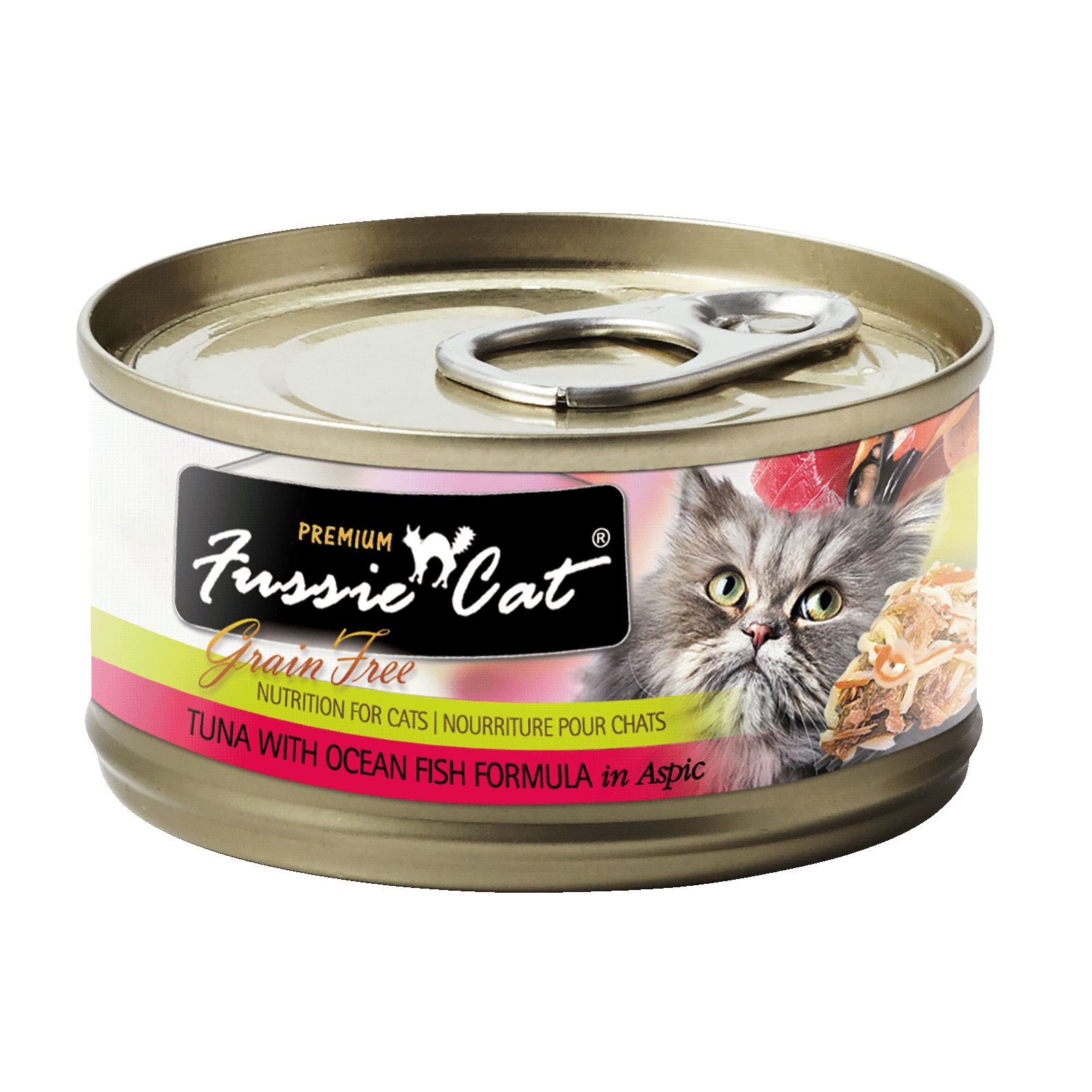 Fussie Cat高竇貓黑鑽吞拿魚加海魚全齡貓主食罐