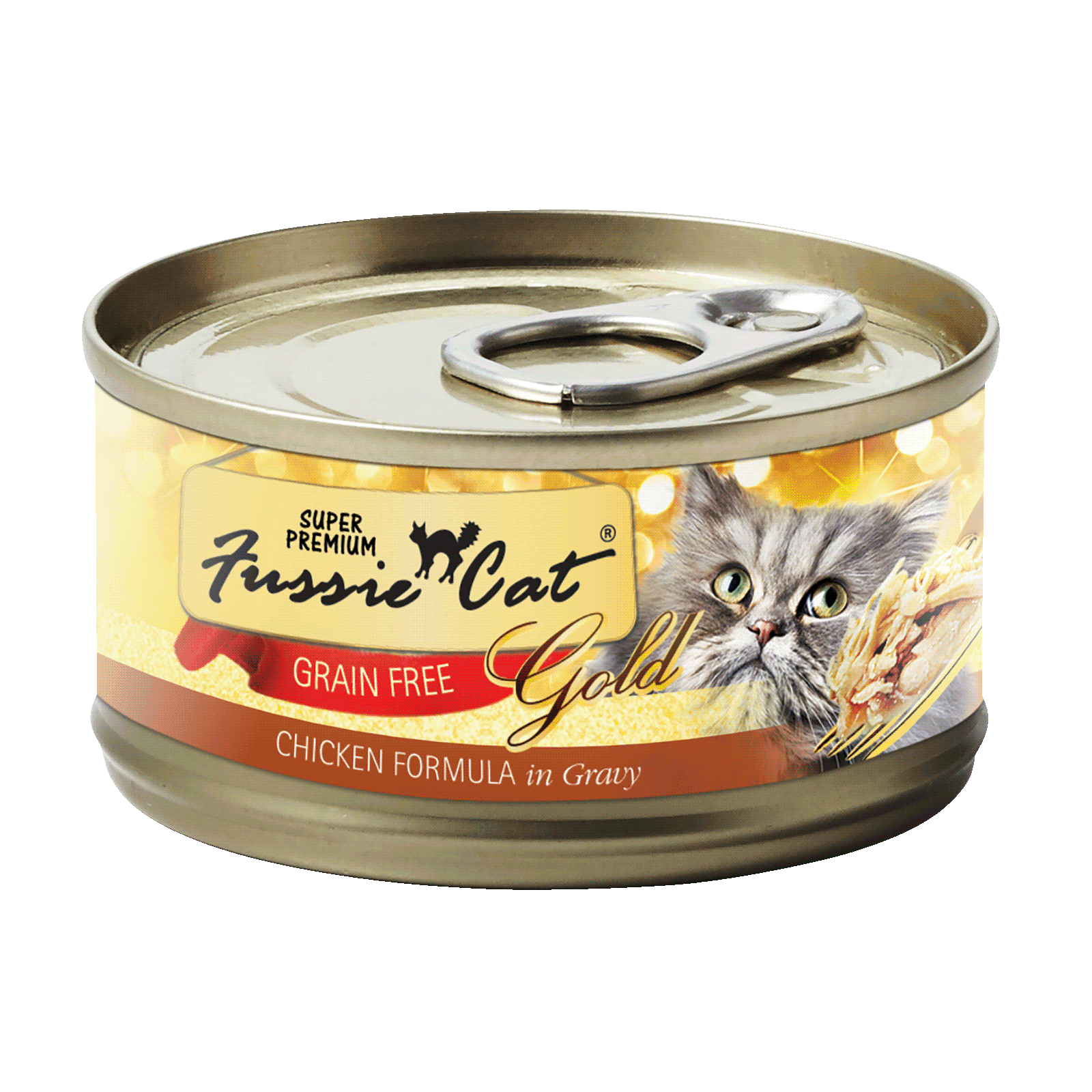 Fussie Cat高竇貓金鑽雞肉加肉汁全齡貓主食高湯罐