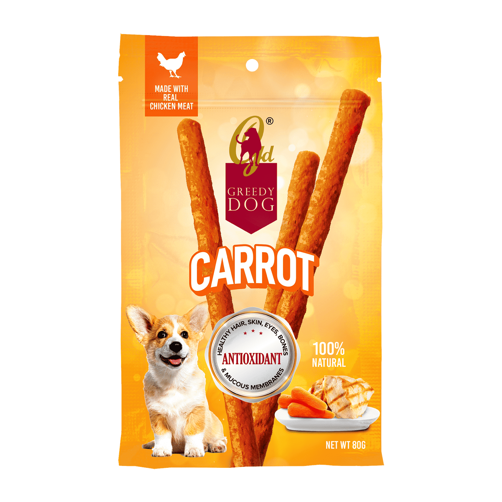 Greedy dog純天然小食：紅蘿蔔味