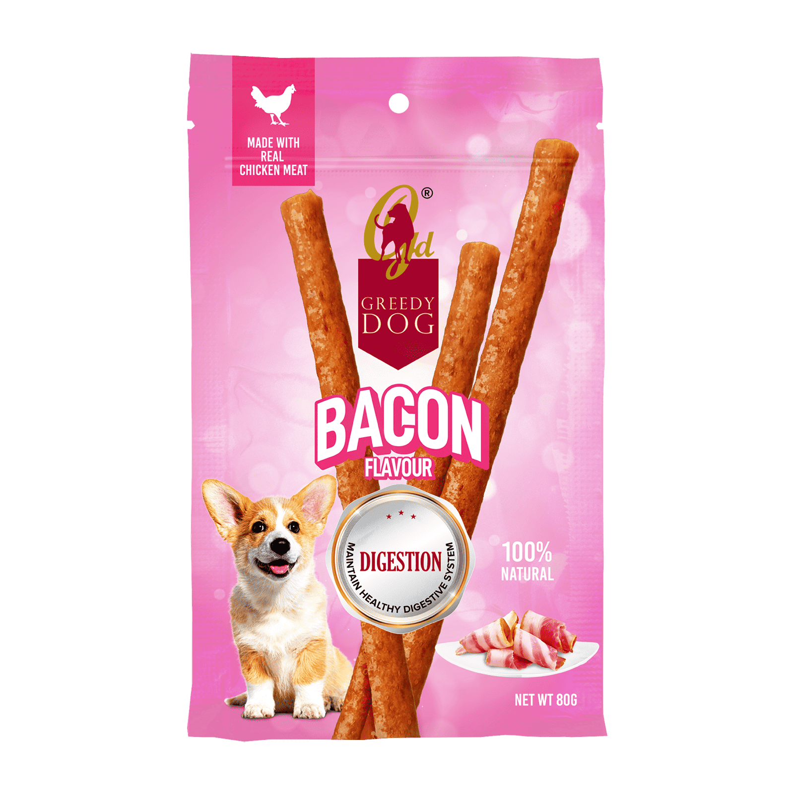 Greedy Dog純天然小食：煙肉味