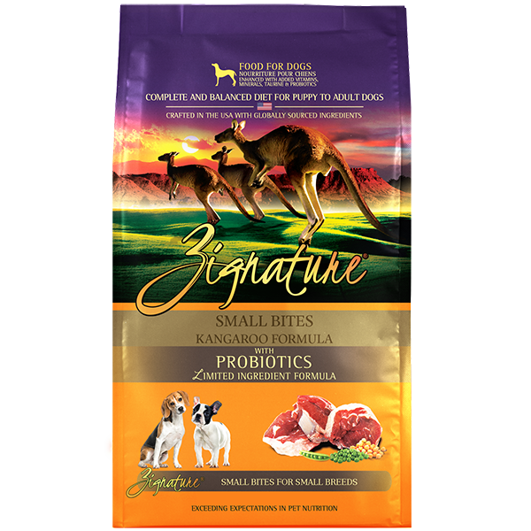 Zignature超越全犬種無穀物純天然狗糧：袋鼠配方 （細粒裝）