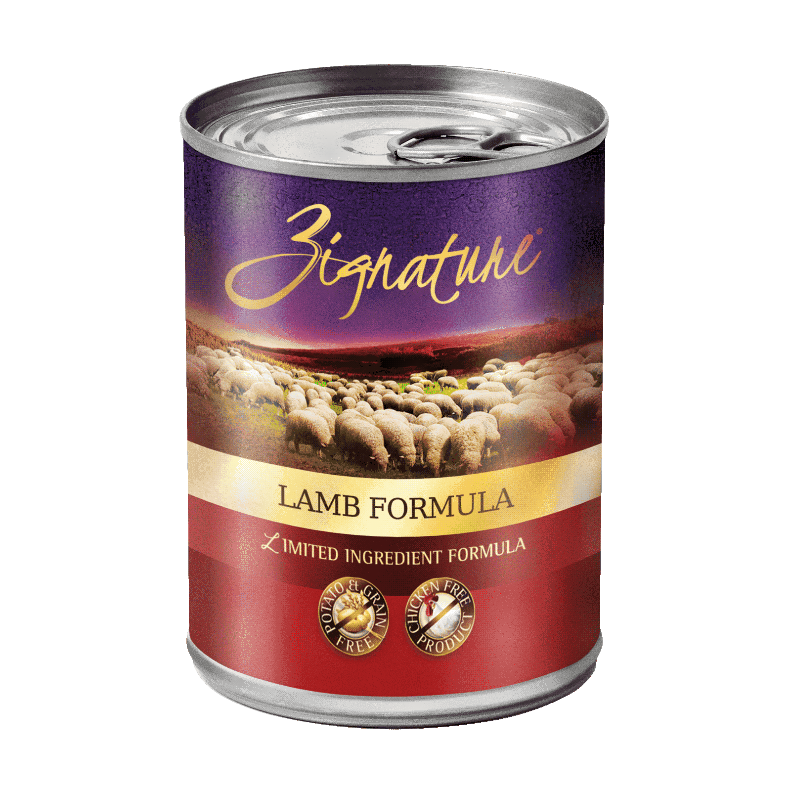 Zignature超越純天然狗罐頭：羊肉配方