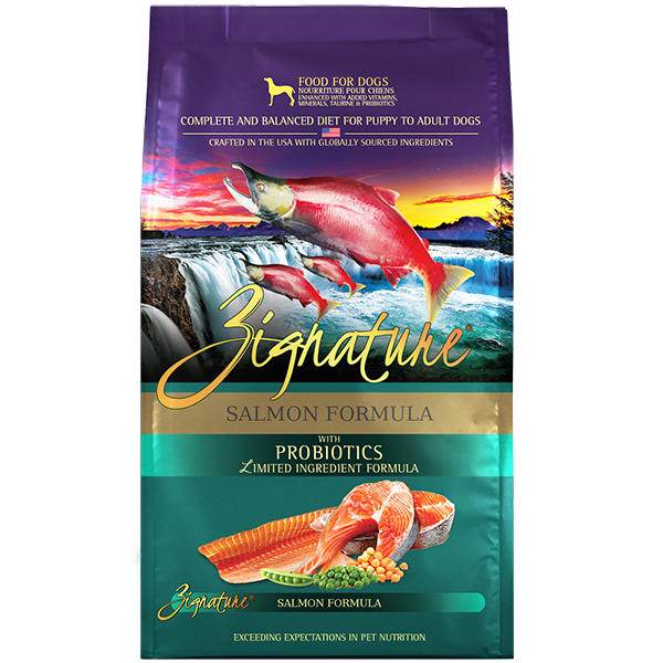Zignature超越全犬種無穀物純天然狗糧：三文魚配方