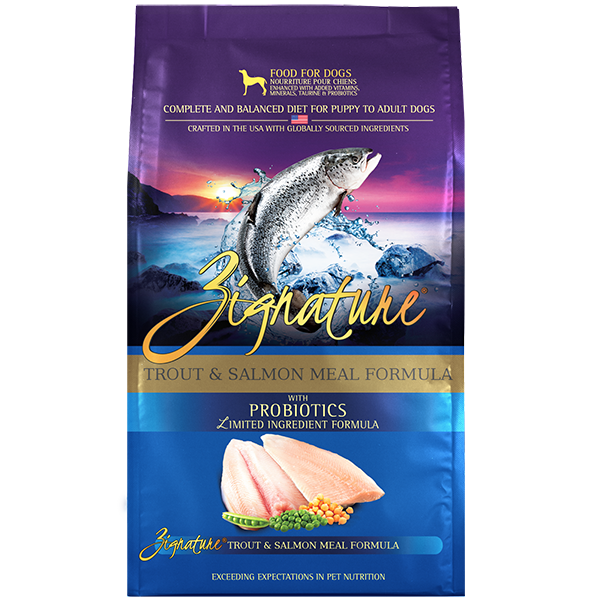 Zignature超越全犬種無穀物純天然狗糧：鱒魚和三文魚配方