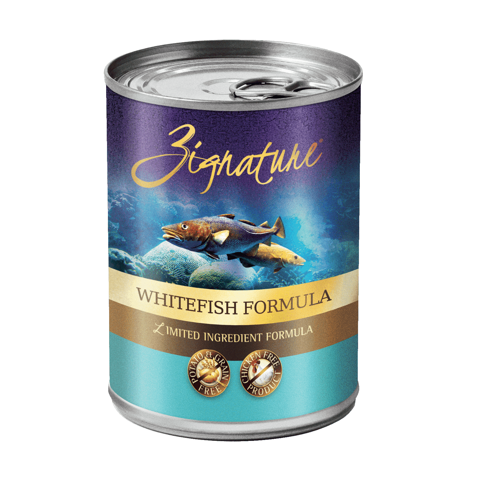 Zignature超越純天然狗罐頭：白魚配方